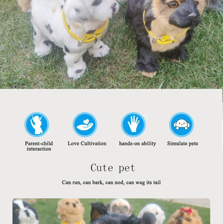 Electric Plush Robot Dog – Voice Control