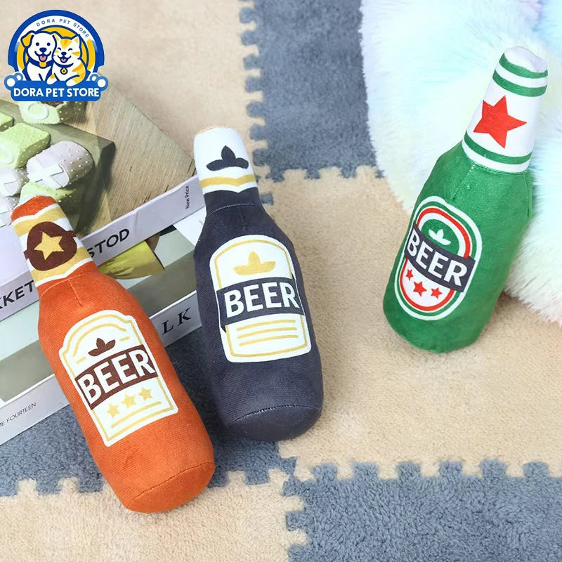 Funny Simulation Bottle Pet Toy – Dog & Cat