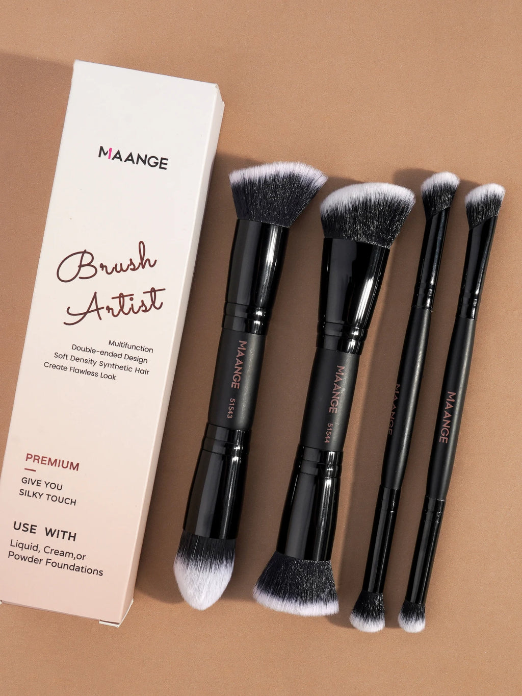 MAANGE 4pcs Makeup Brush Set