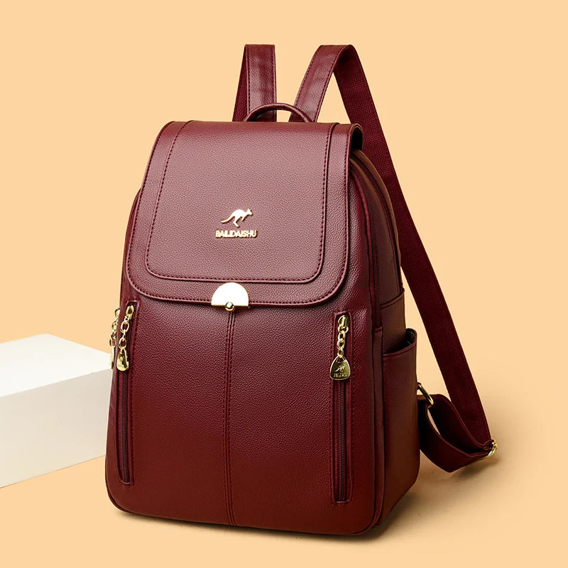 Small Elegant Women’s Leather Backpack