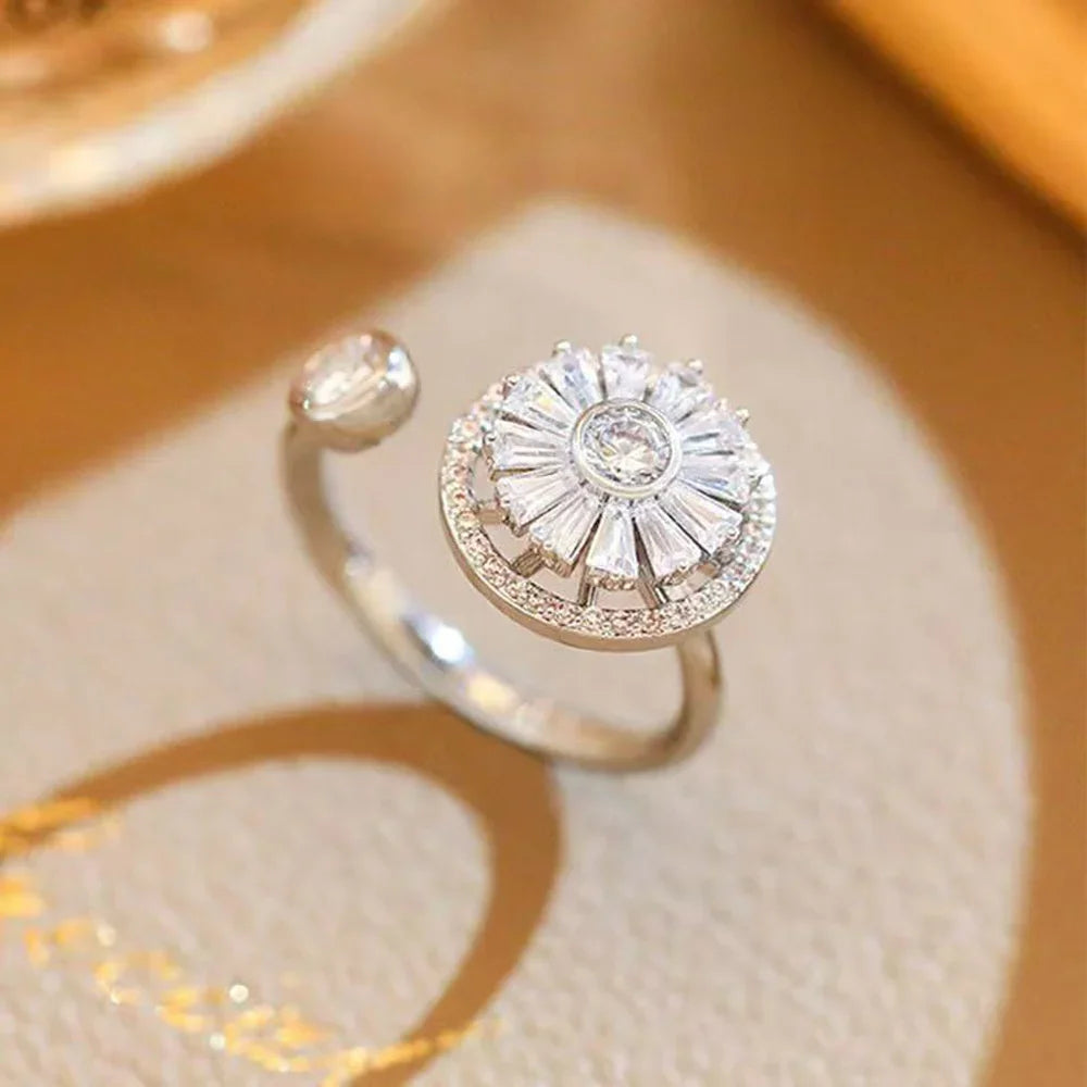 Elegant Zircon Open Ring