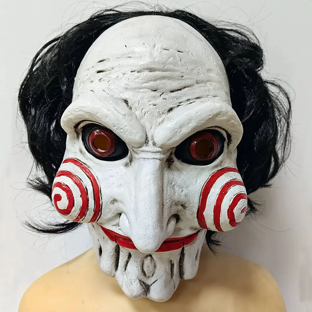 Halloween Spiral-Cheek Horror Mask