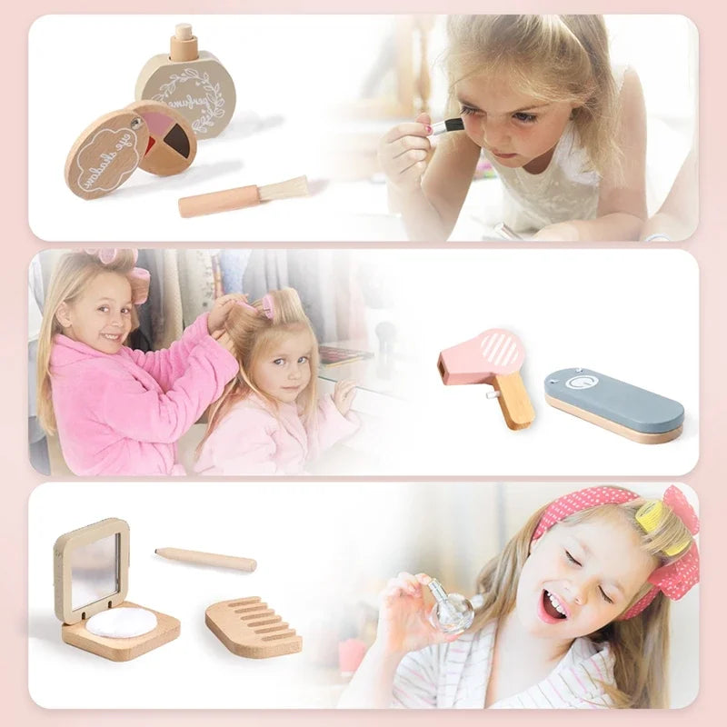 Wooden Makeup & Cosmetic Pretend Play Toys