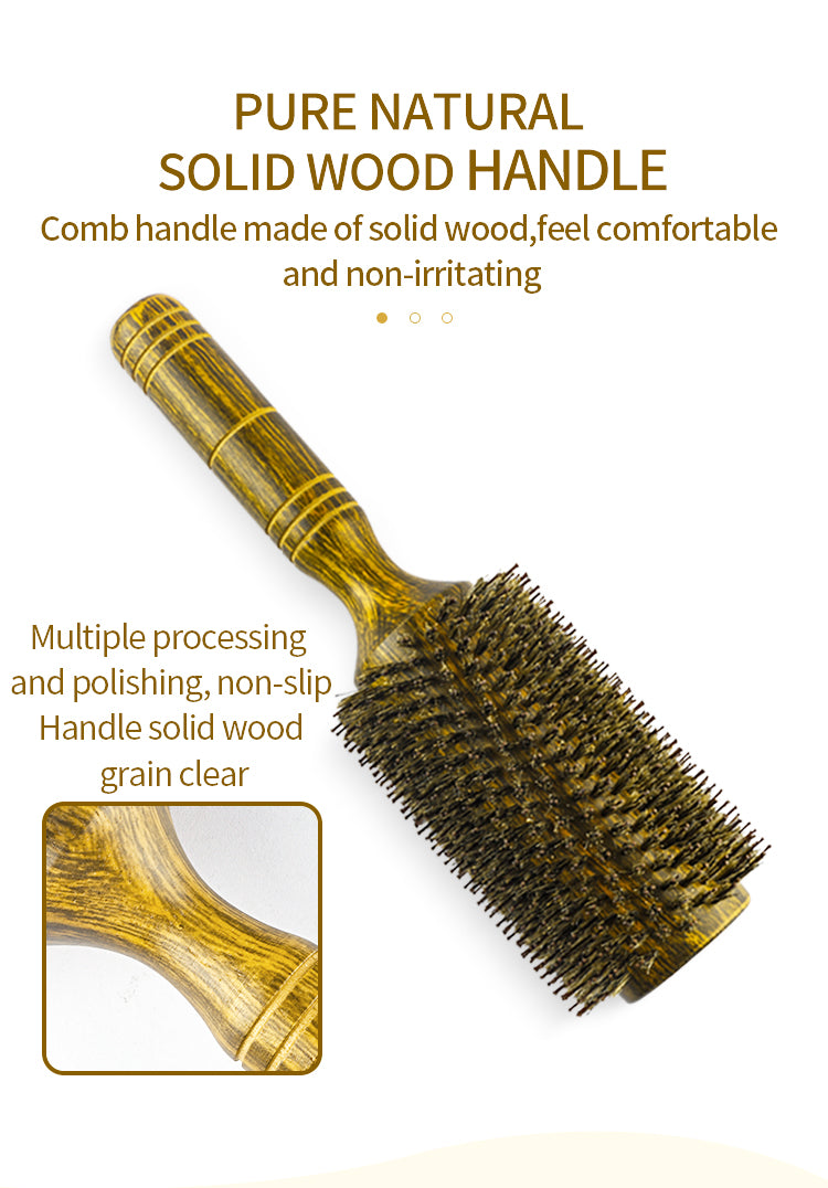 Professional Salon Boar Bristle Round Hair Brush