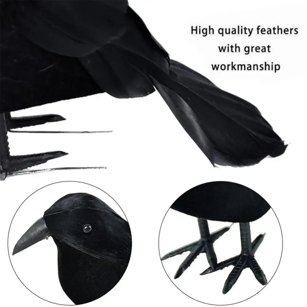 Halloween Black Crow Decorations
