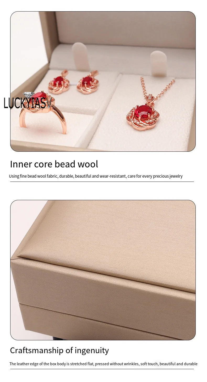 Premium Leather Jewelry Storage Box