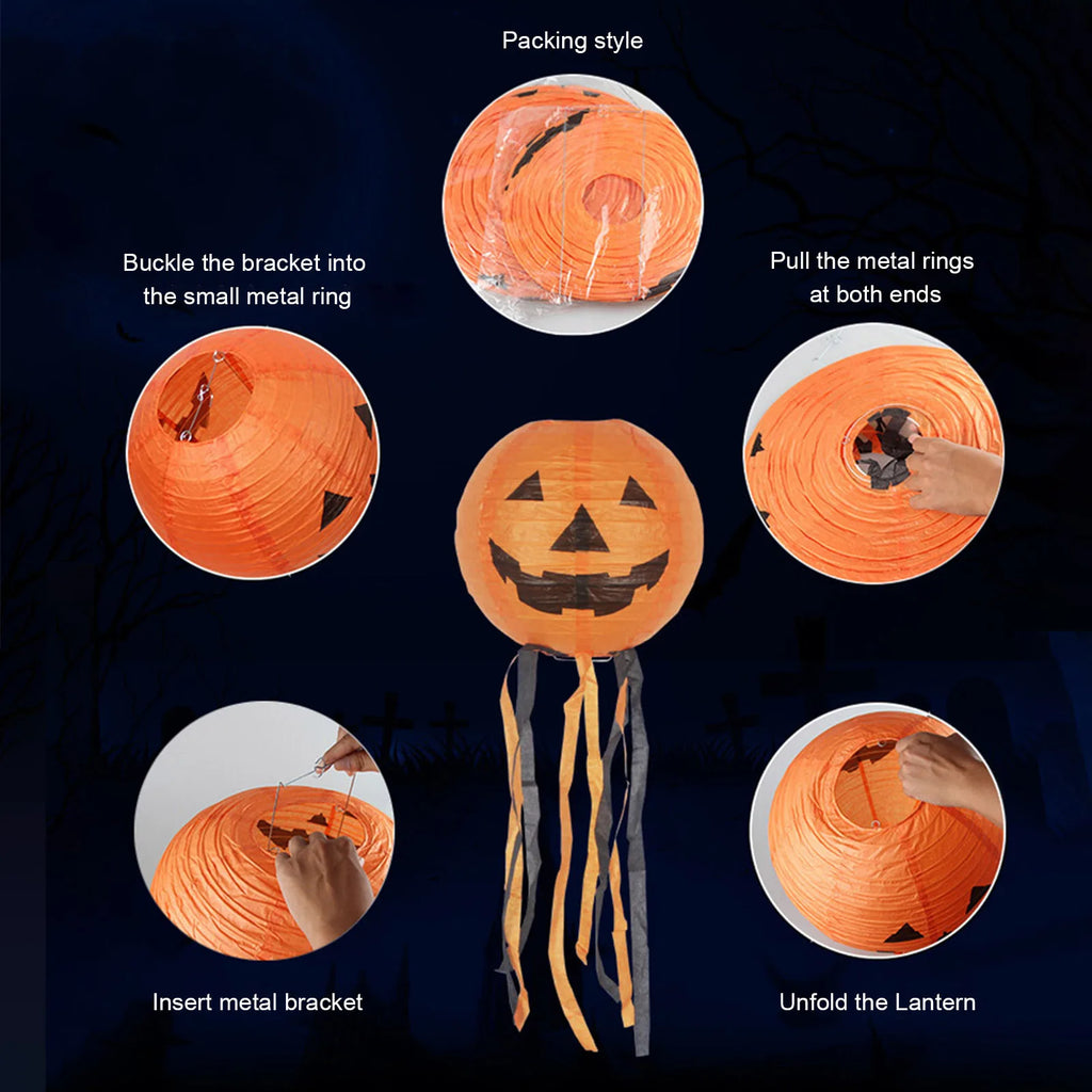 Halloween Paper Lantern with Streamers