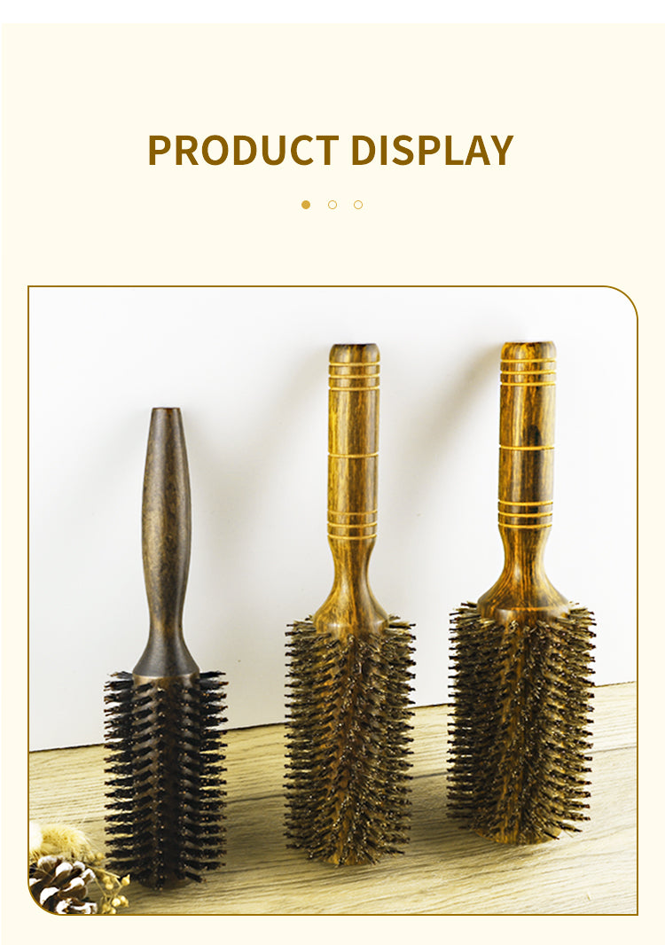 Professional Salon Boar Bristle Round Hair Brush