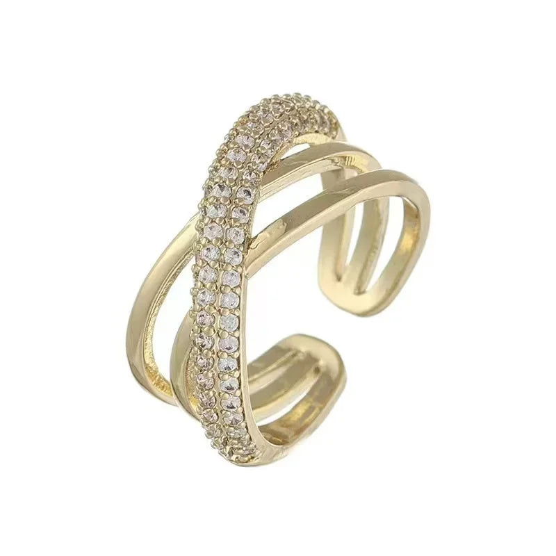 Elegant Zircon Open Ring
