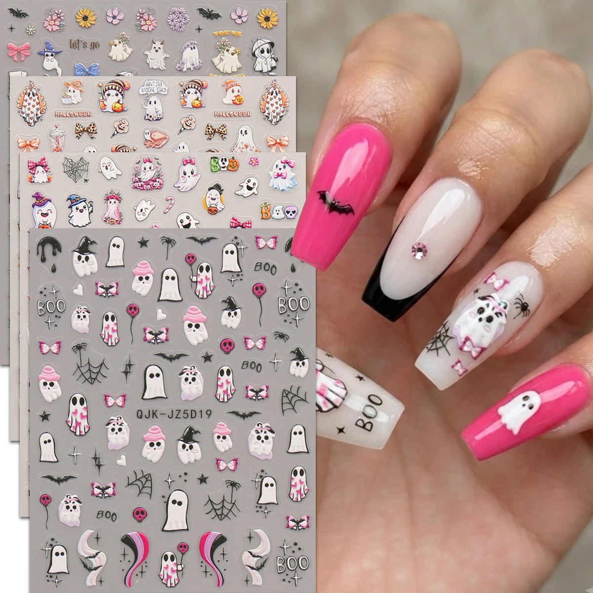Halloween Raised Nail Stickers