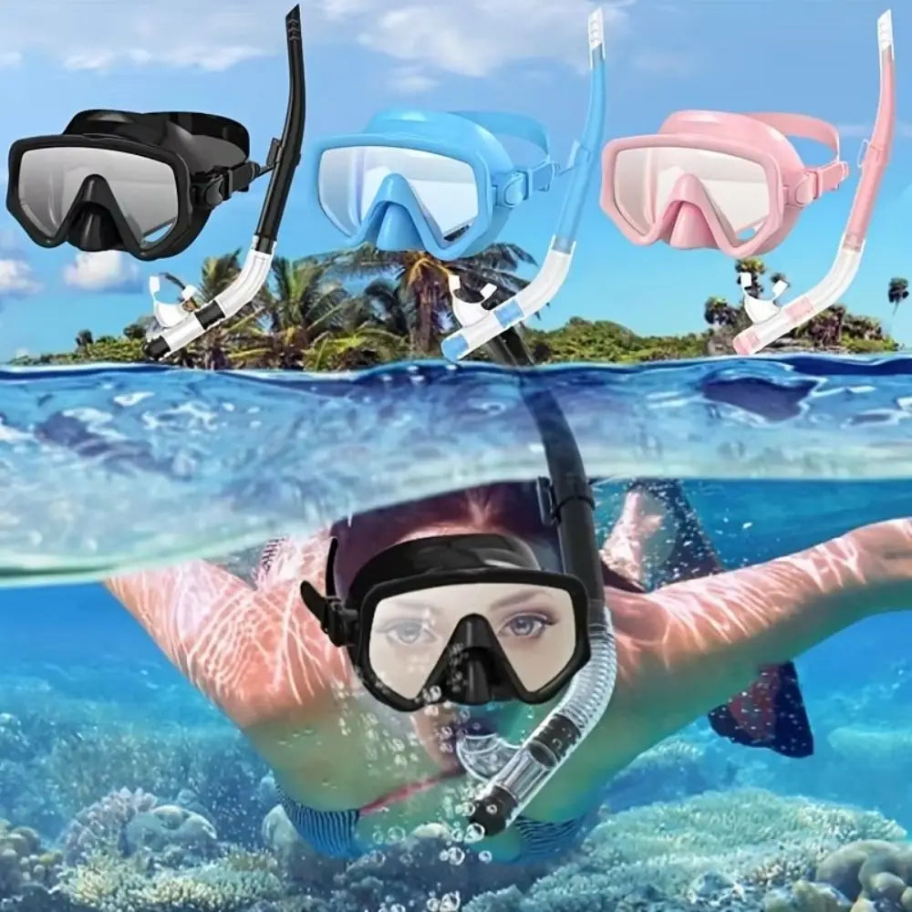Full-Cover Snorkeling Mask Set
