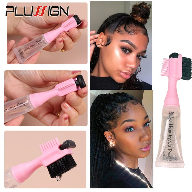 Edge Control Hair Gel with Brush - 10ml