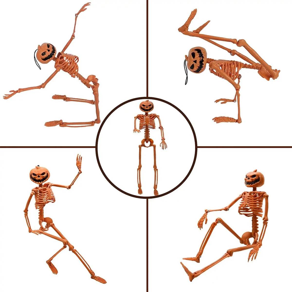 Halloween Pumpkin-Head Skeleton