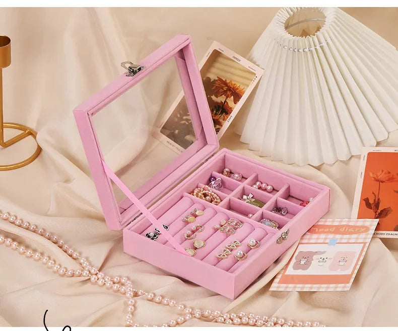 Jewelry Organizer Box – Necklace, Ring & Earring Holder