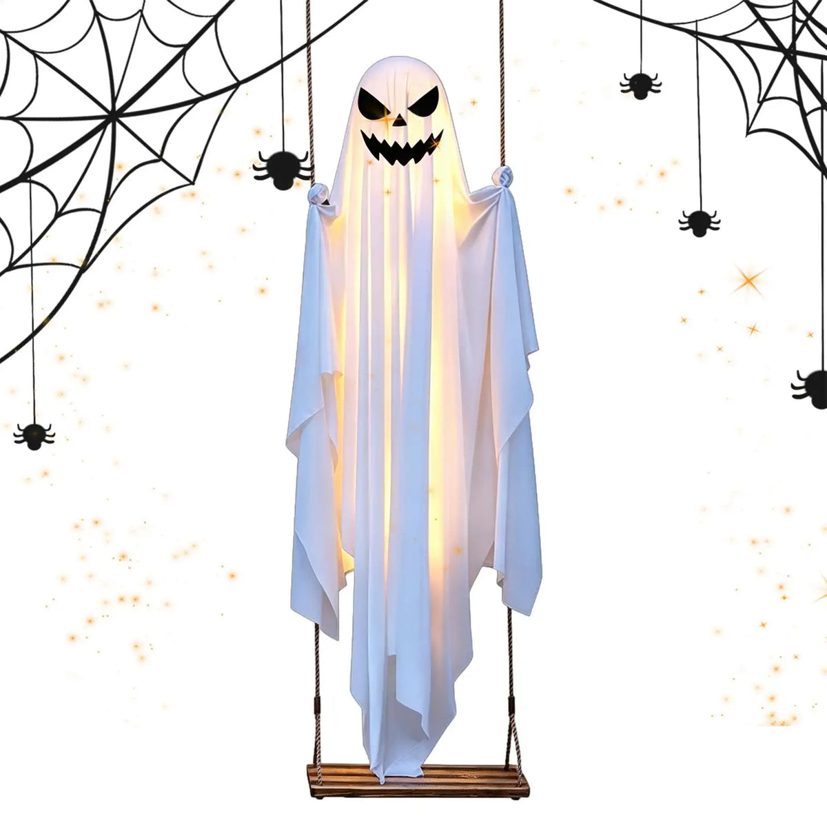 Halloween Light-Up Swinging Ghost