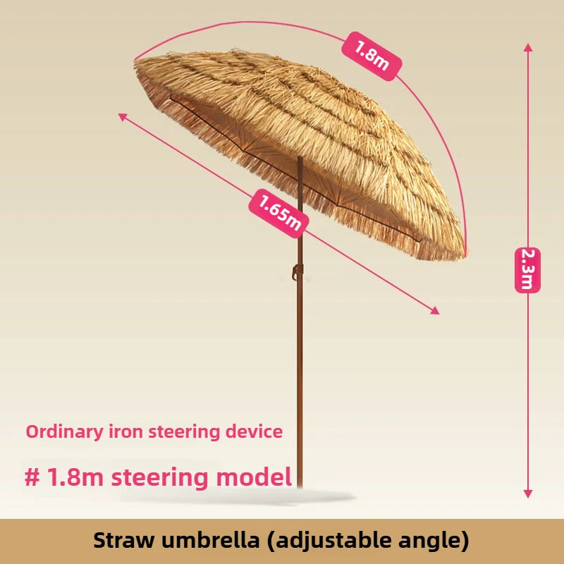 Large Thatched Beach Umbrella