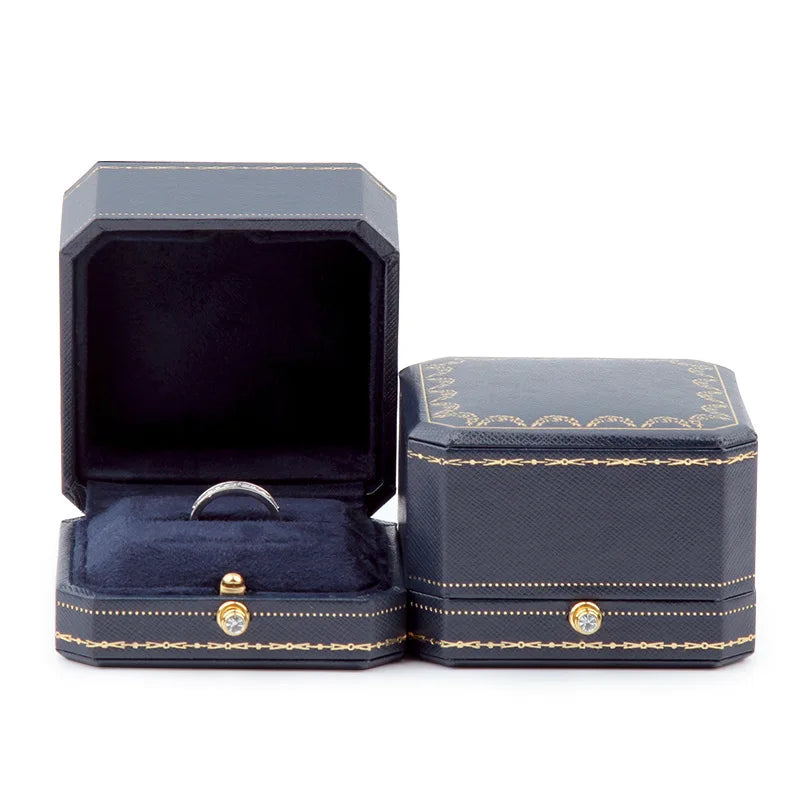 Octagonal PU Leather Jewelry Box