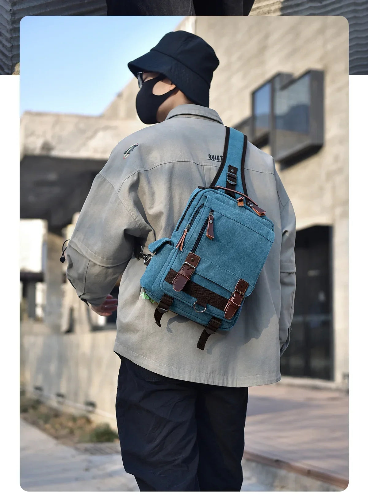 Small Canvas Backpack 20L