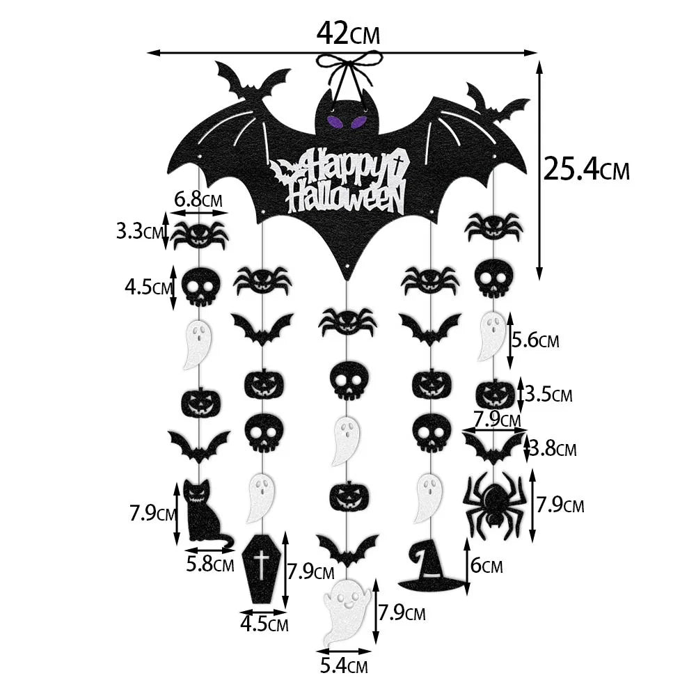 Halloween Bat Hanging Sign