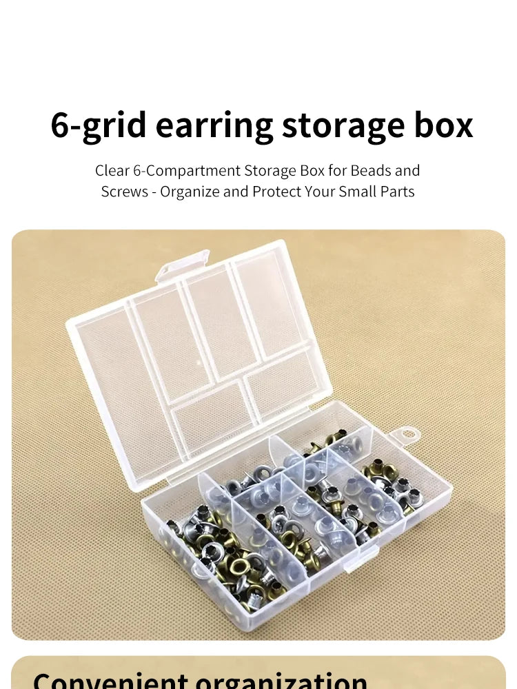 Transparent Double Buckle Jewelry Storage Box