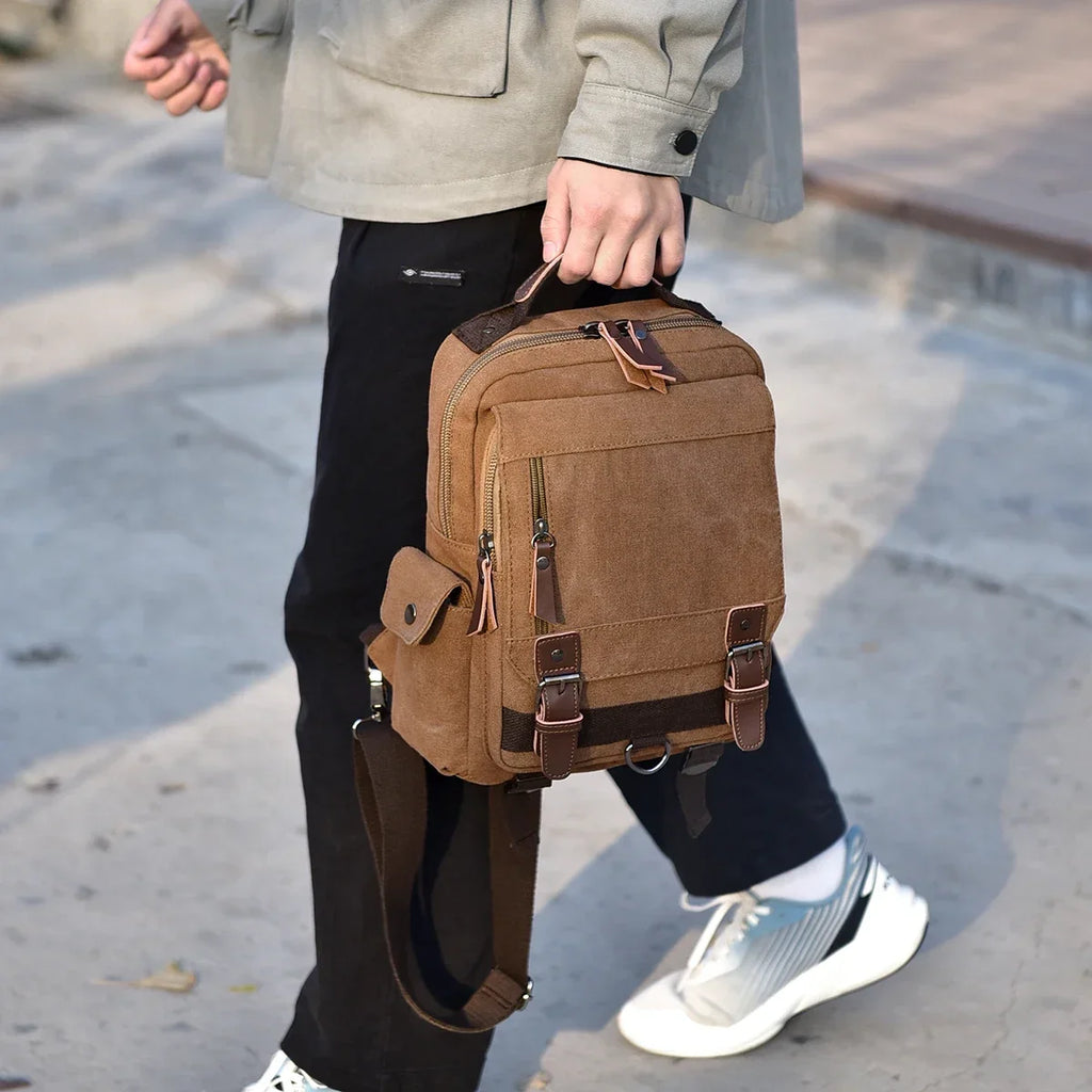 Small Canvas Backpack 20L