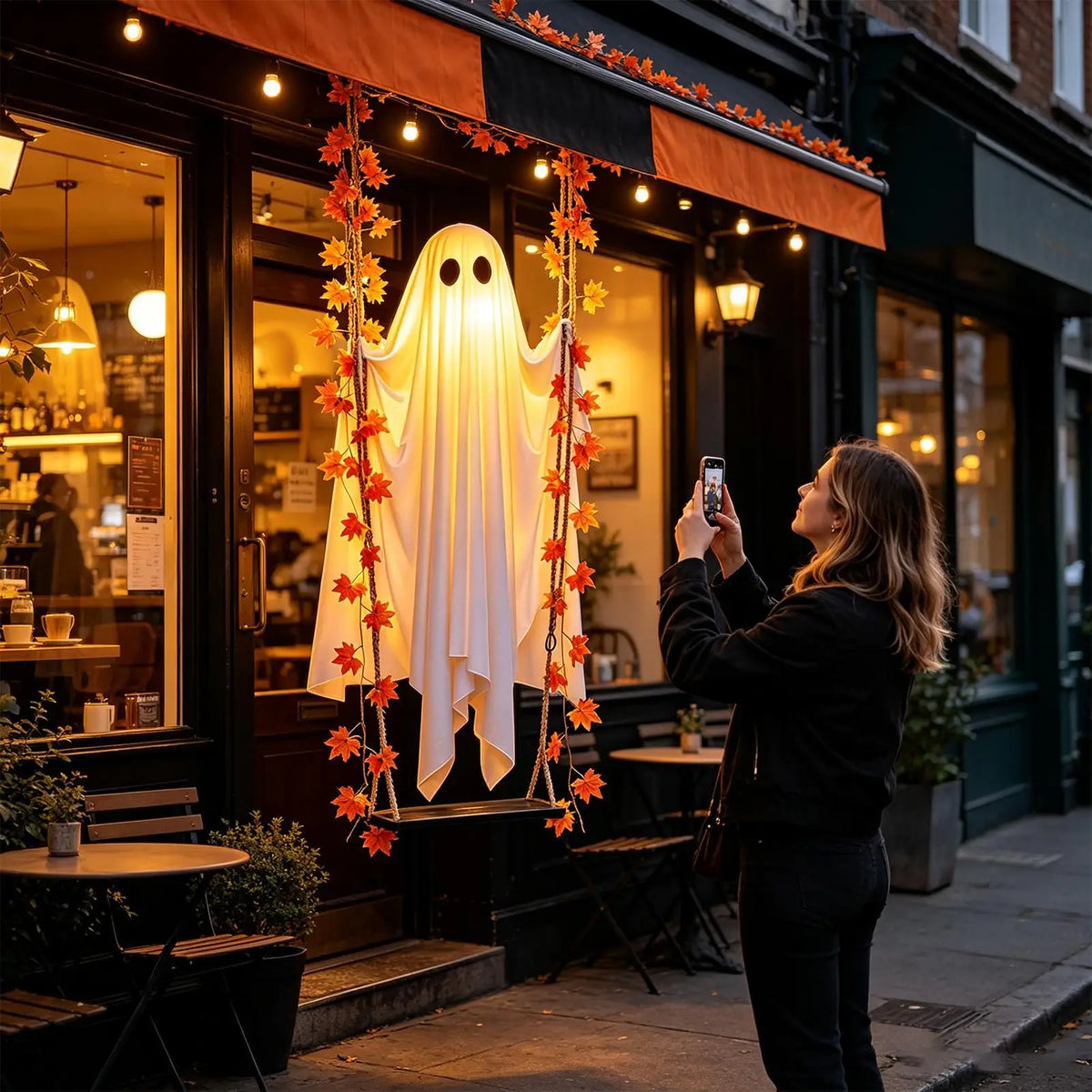 Halloween Remote-Control Swing Ghost