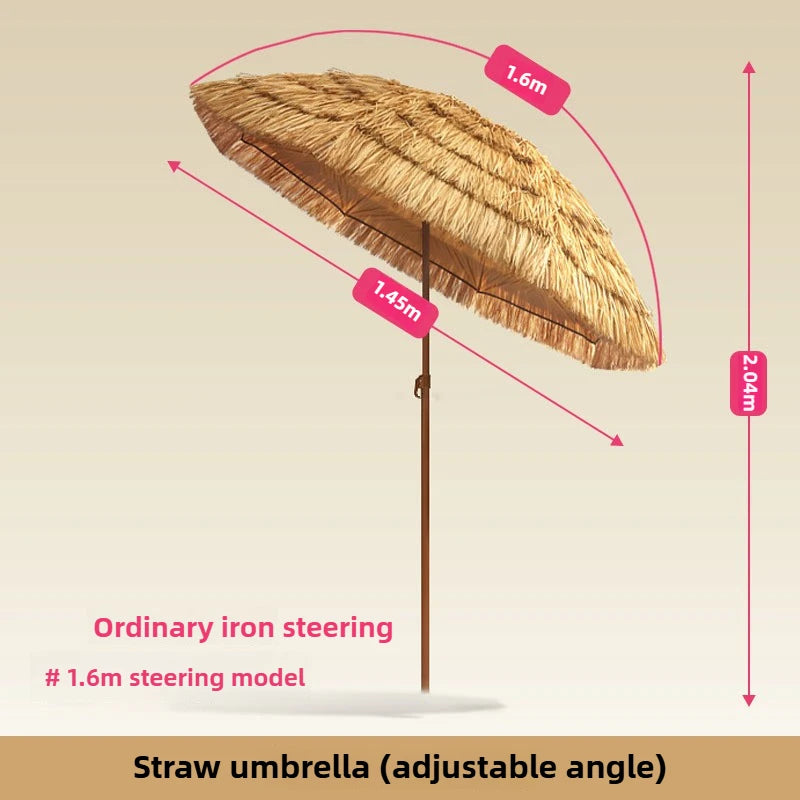 Large Thatched Beach Umbrella