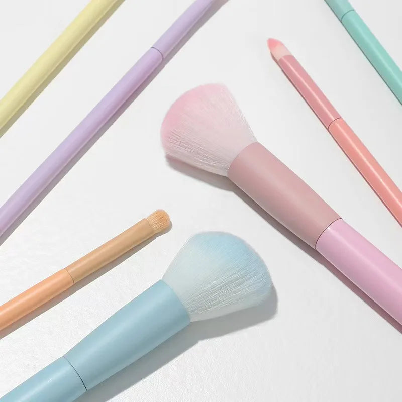 7-Piece Colored Makeup Brush Set