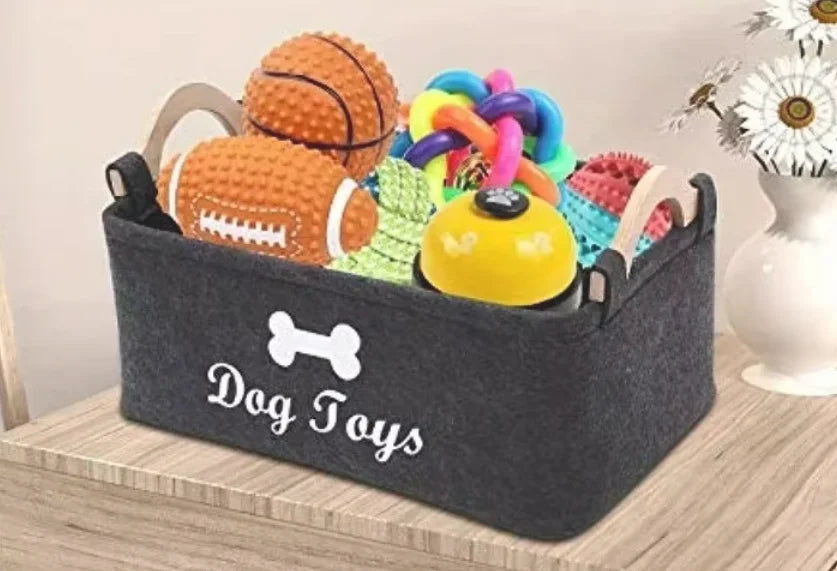 Dog Toy Storage Basket