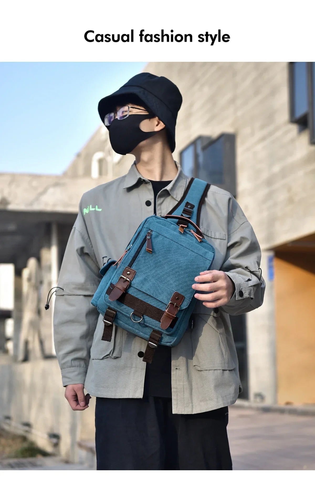 Small Canvas Backpack 20L