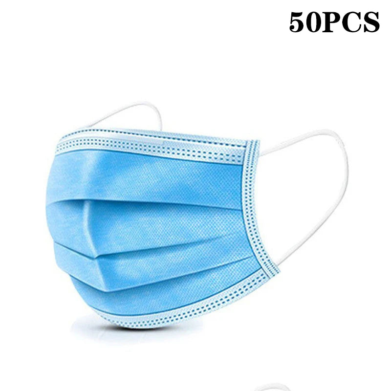 50Pcs 3-layer protective Face Masks