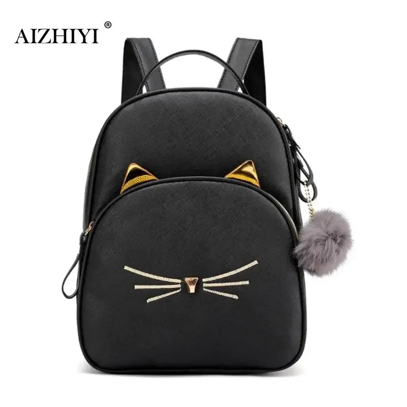 Small Cute Cartoon Cat Backpack