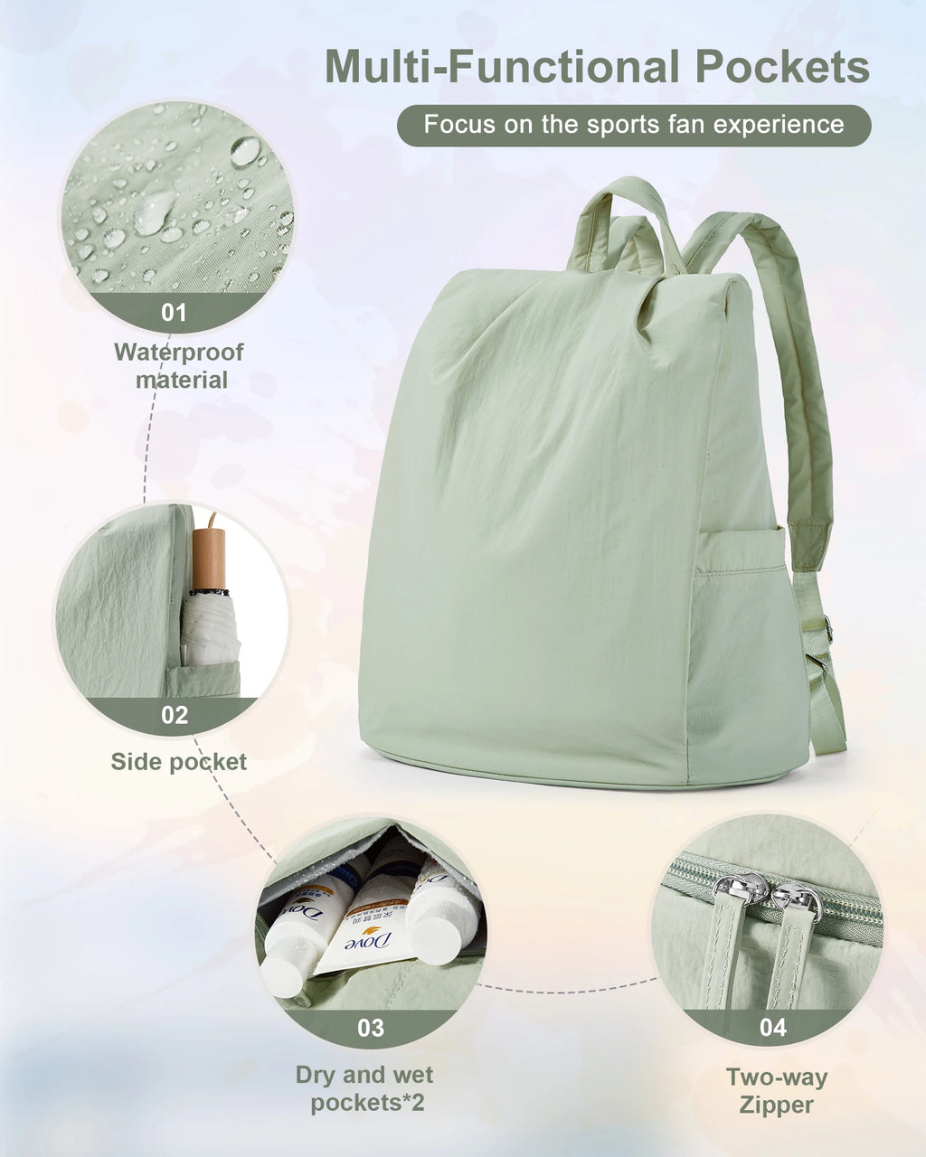 Anti-Theft Lightweight Backpack