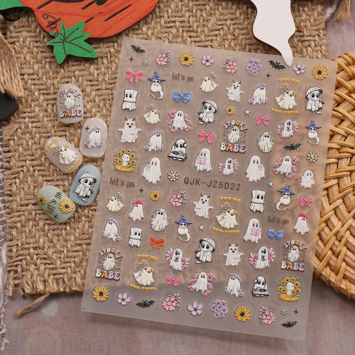 Halloween Raised Nail Stickers