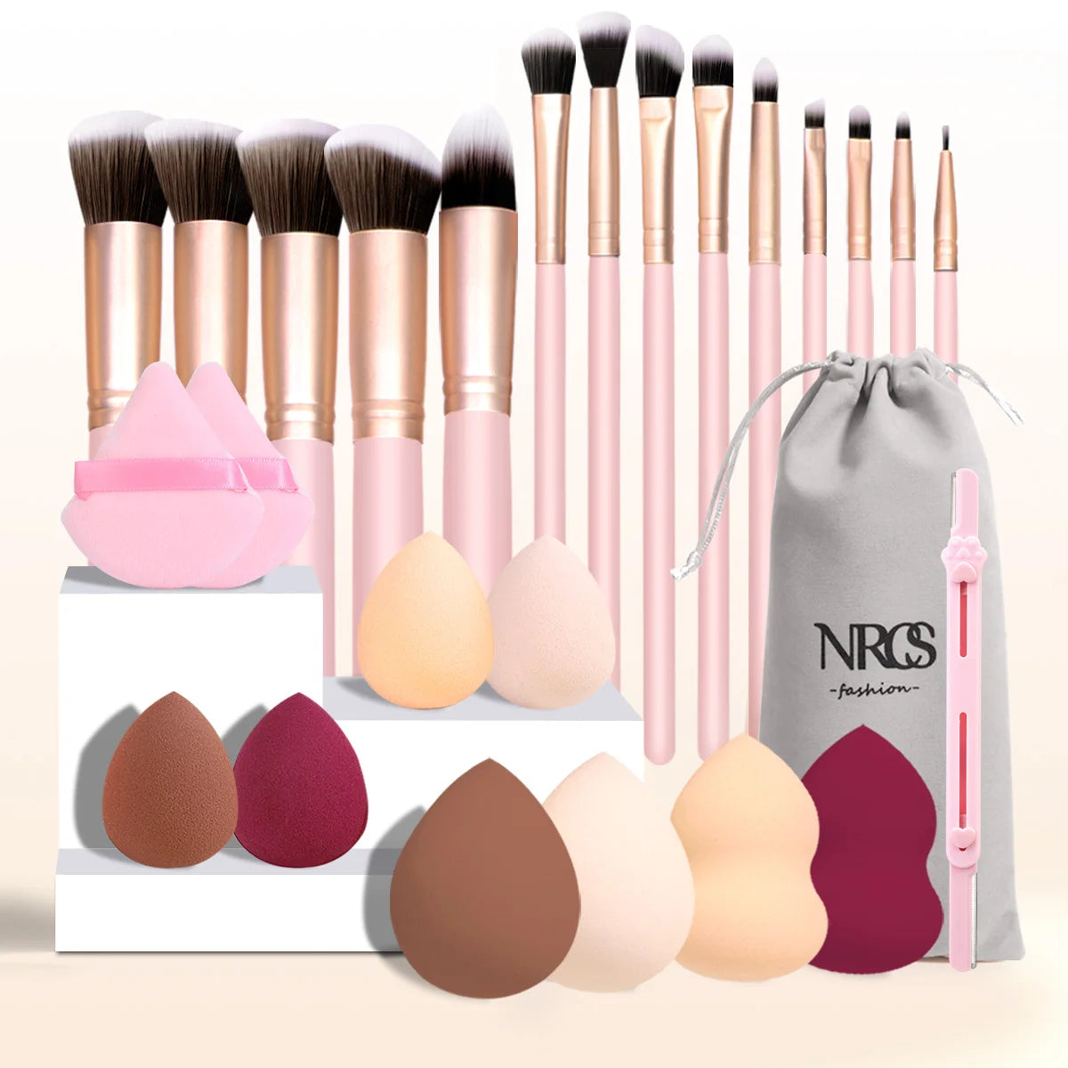 25-Piece Professional Makeup Tool Set