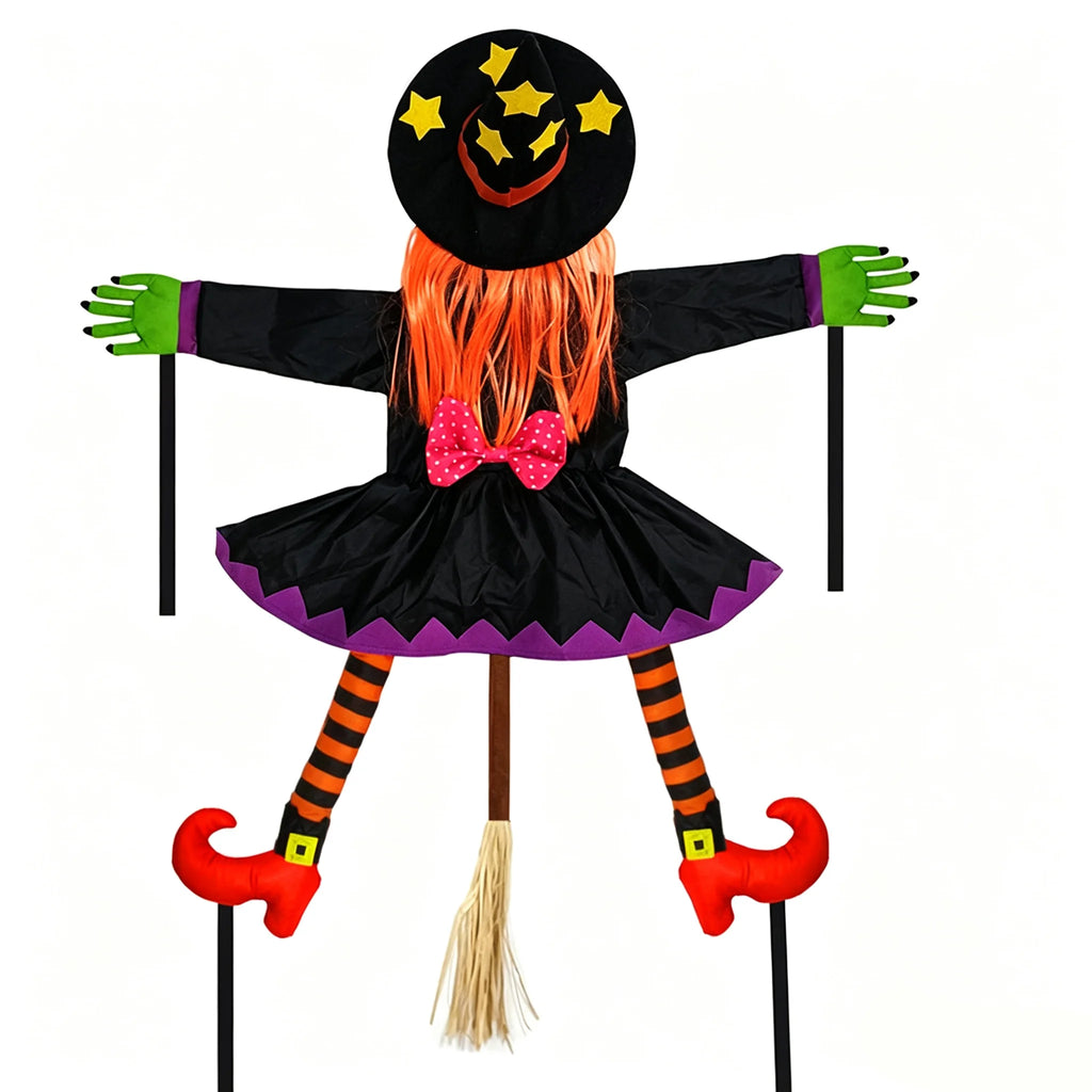 Halloween Crashing Witch Decoration