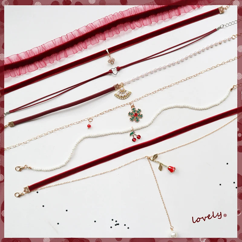 Fashion Velvet Lace Necklace – Women