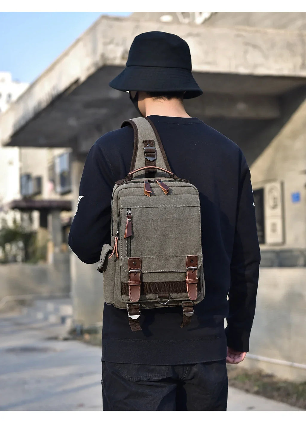 Small Canvas Backpack 20L