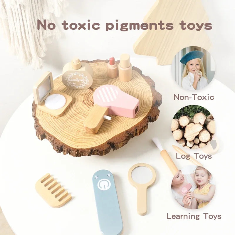 Wooden Makeup & Cosmetic Pretend Play Toys