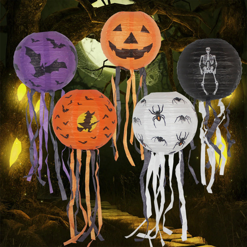 Halloween Paper Lantern with Streamers
