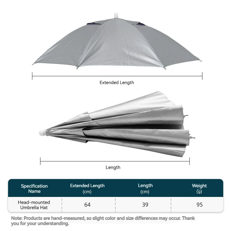 Foldable Umbrella Hat