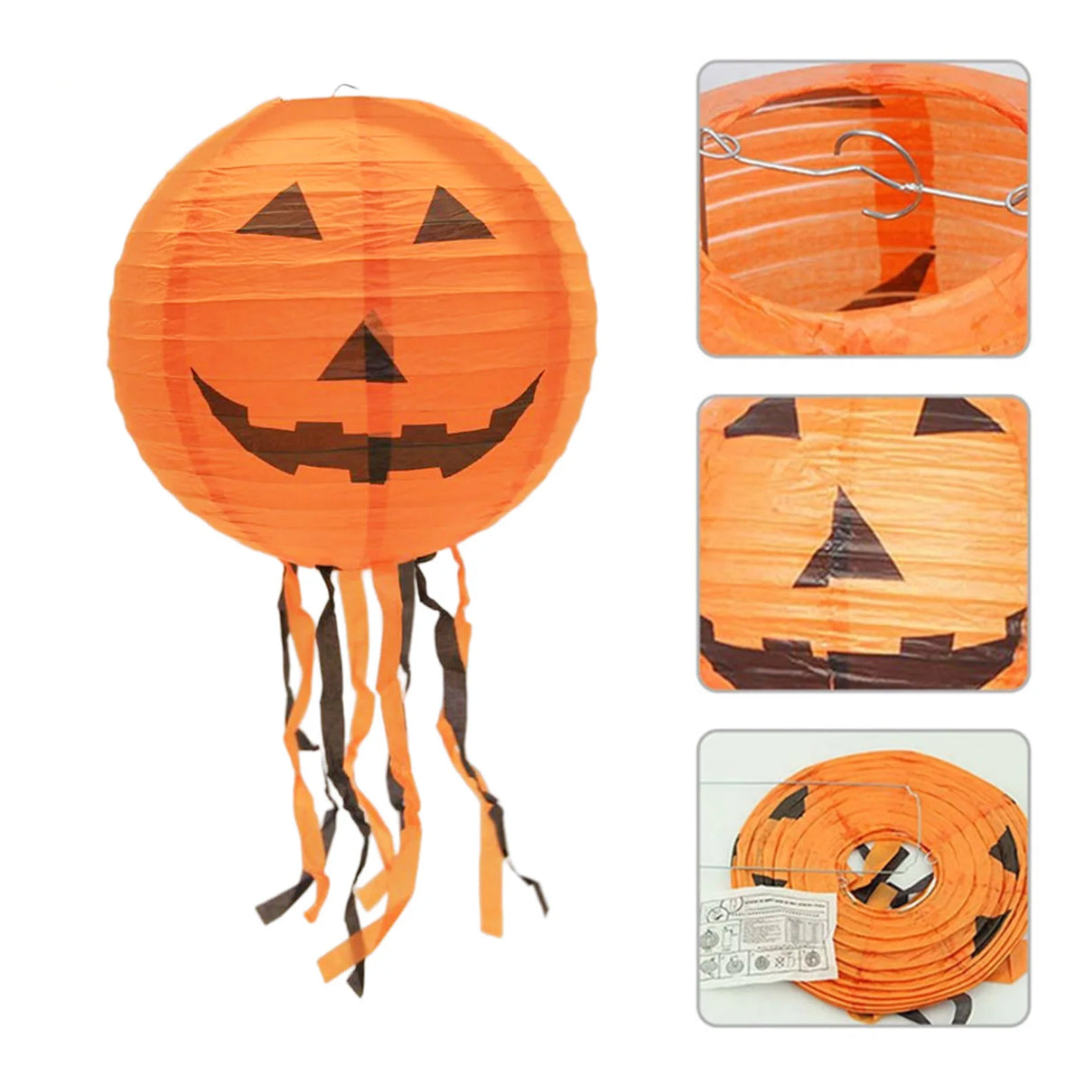 Halloween Paper Lantern with Streamers