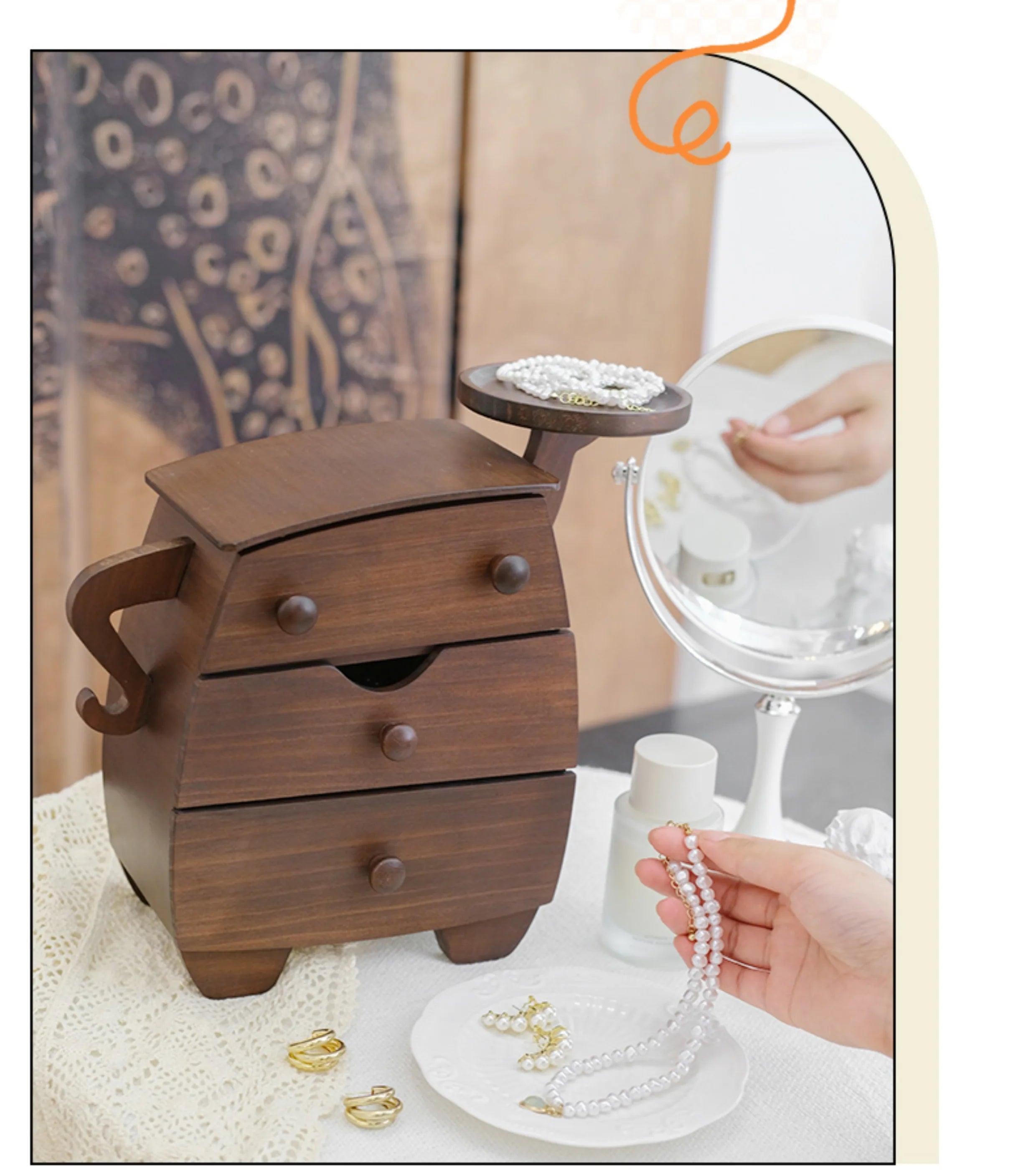 Luxury Wooden Jewelry Storage Box