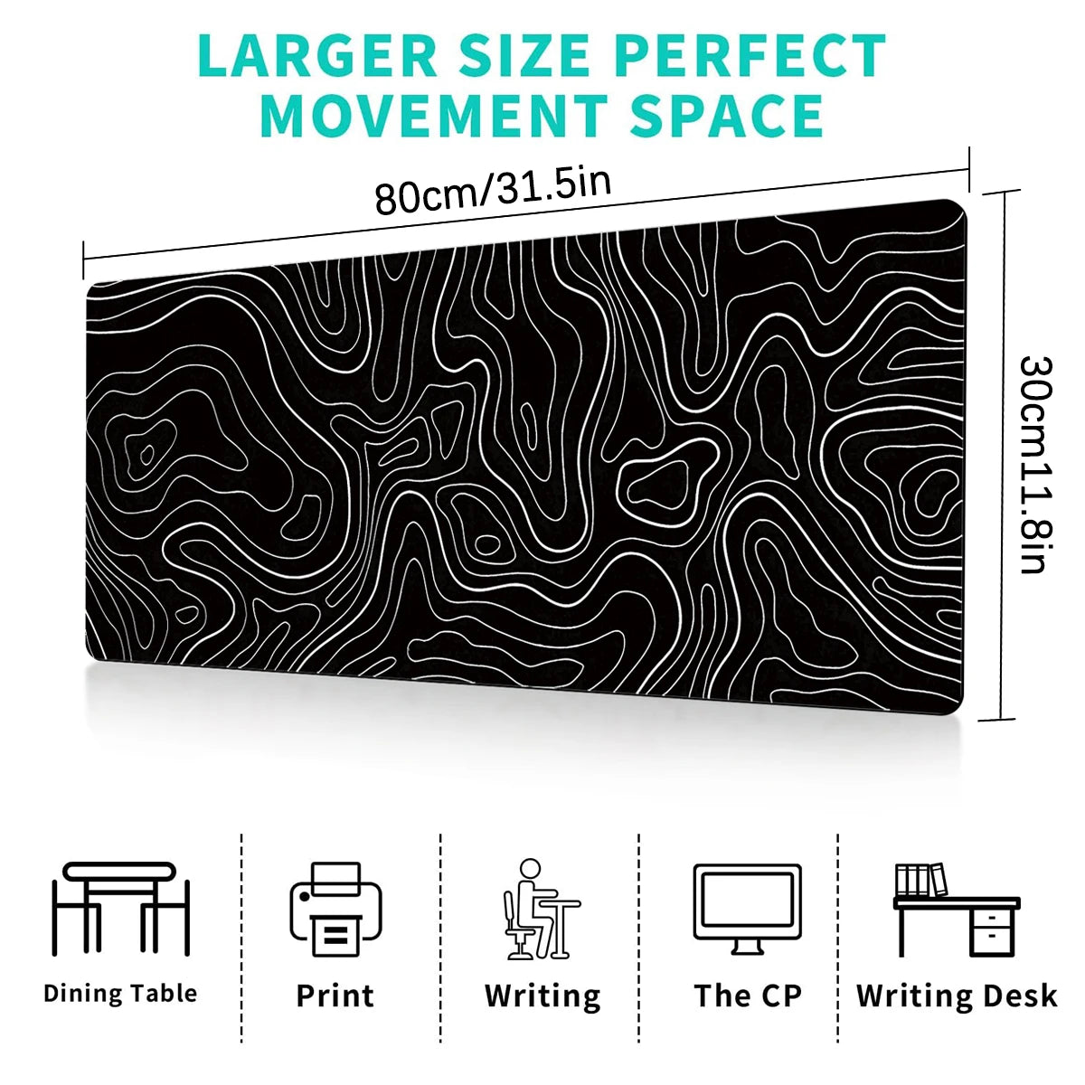 31.5” Large Keyboard Mouse Pad
