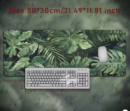 Tropical Leaves Desk Mat - 80 x 30 cm